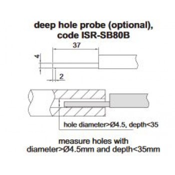 So sánh kỹ thuật sâu giữa đầu dò lỗ sâu Insize ISR-SB80B và mẫu chuẩn so độ nhám bề mặt INSIZE ISR-CS018